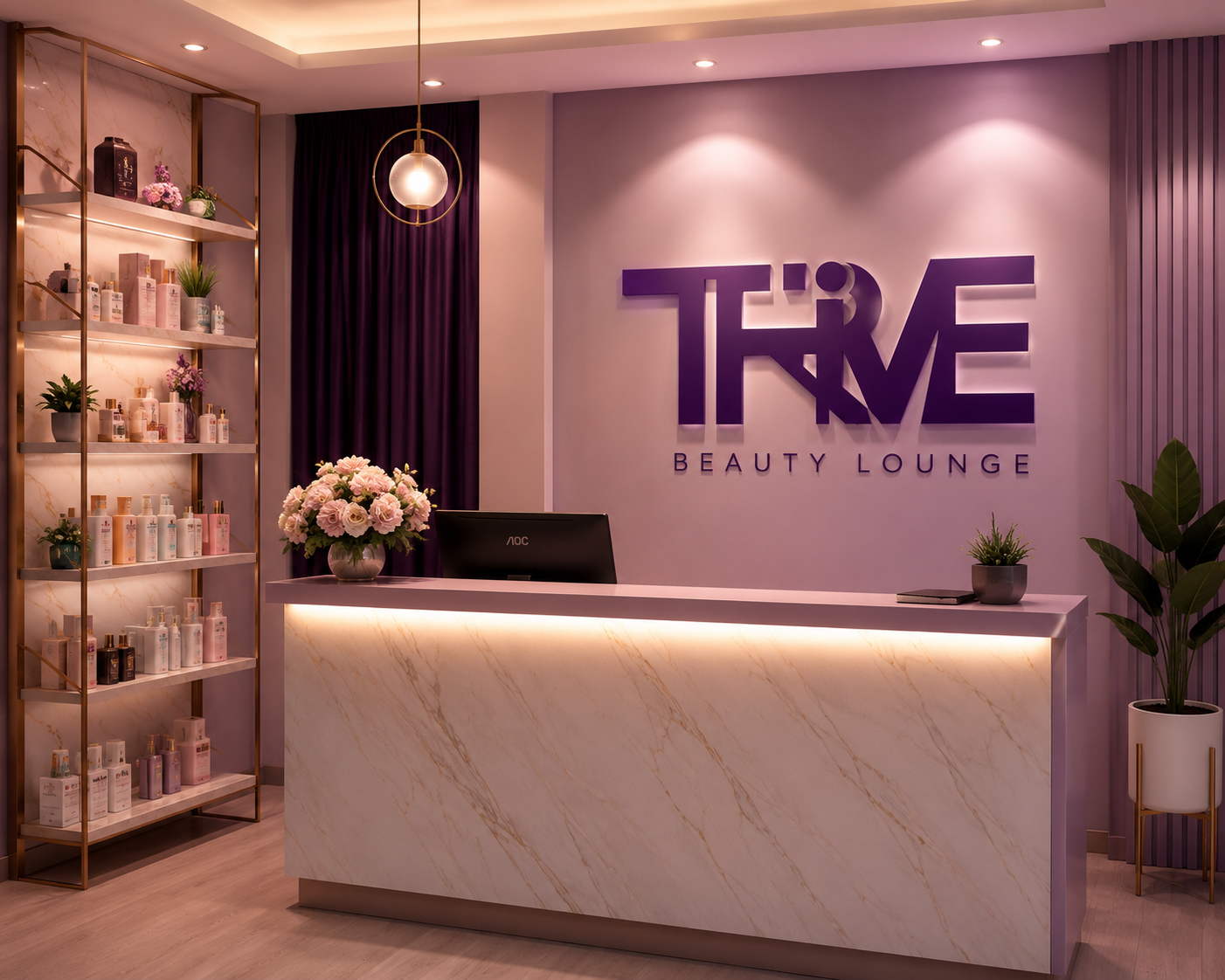 Trive Beauty Lounge reception